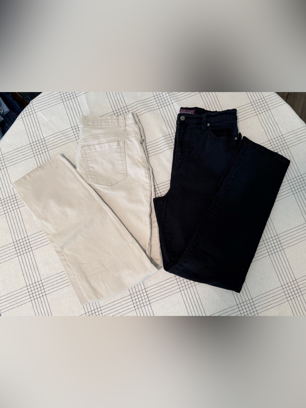 Gloria Vanderbilt Amanda Pants Bundle Size 10 Long Black & Ecru